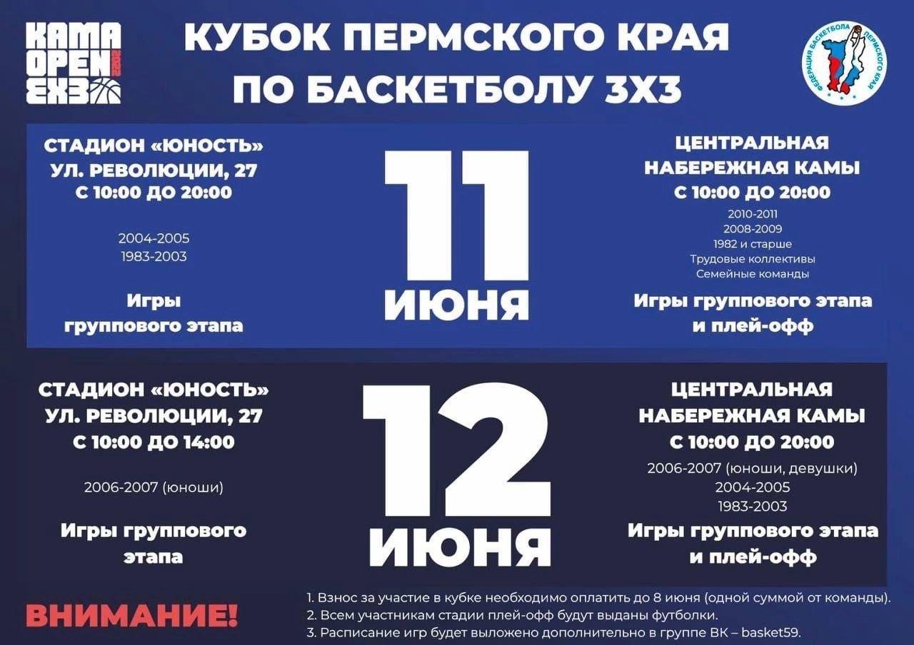 В Перми состоится турнир «Кубок Пермского края по баскетболу 3х3» |  «Пятница»